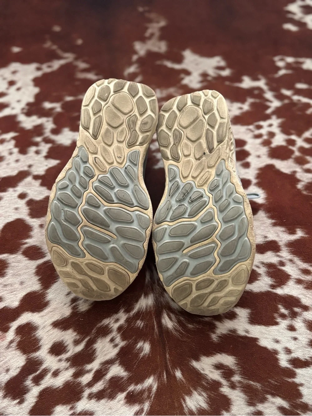 Women's Light blue Gray Knit Running Sneakers new balance